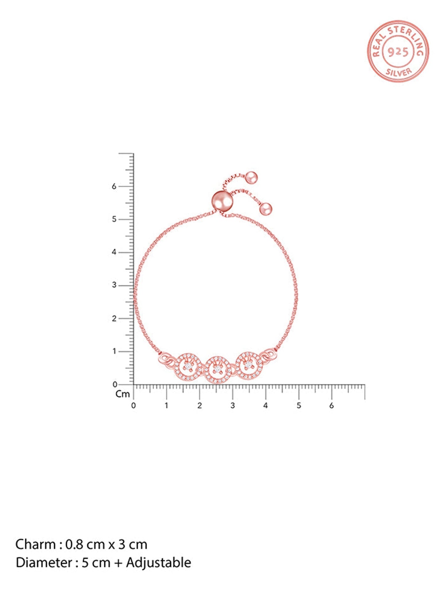 Rose Gold Circular Grace Bracelet