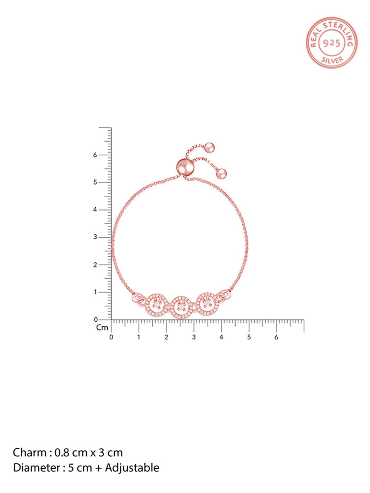 Rose Gold Circular Grace Bracelet