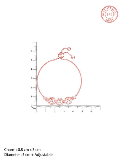 Rose Gold Circular Grace Bracelet