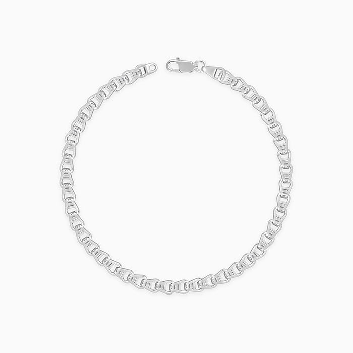 Silver Chroma Chain Bracelet For Him