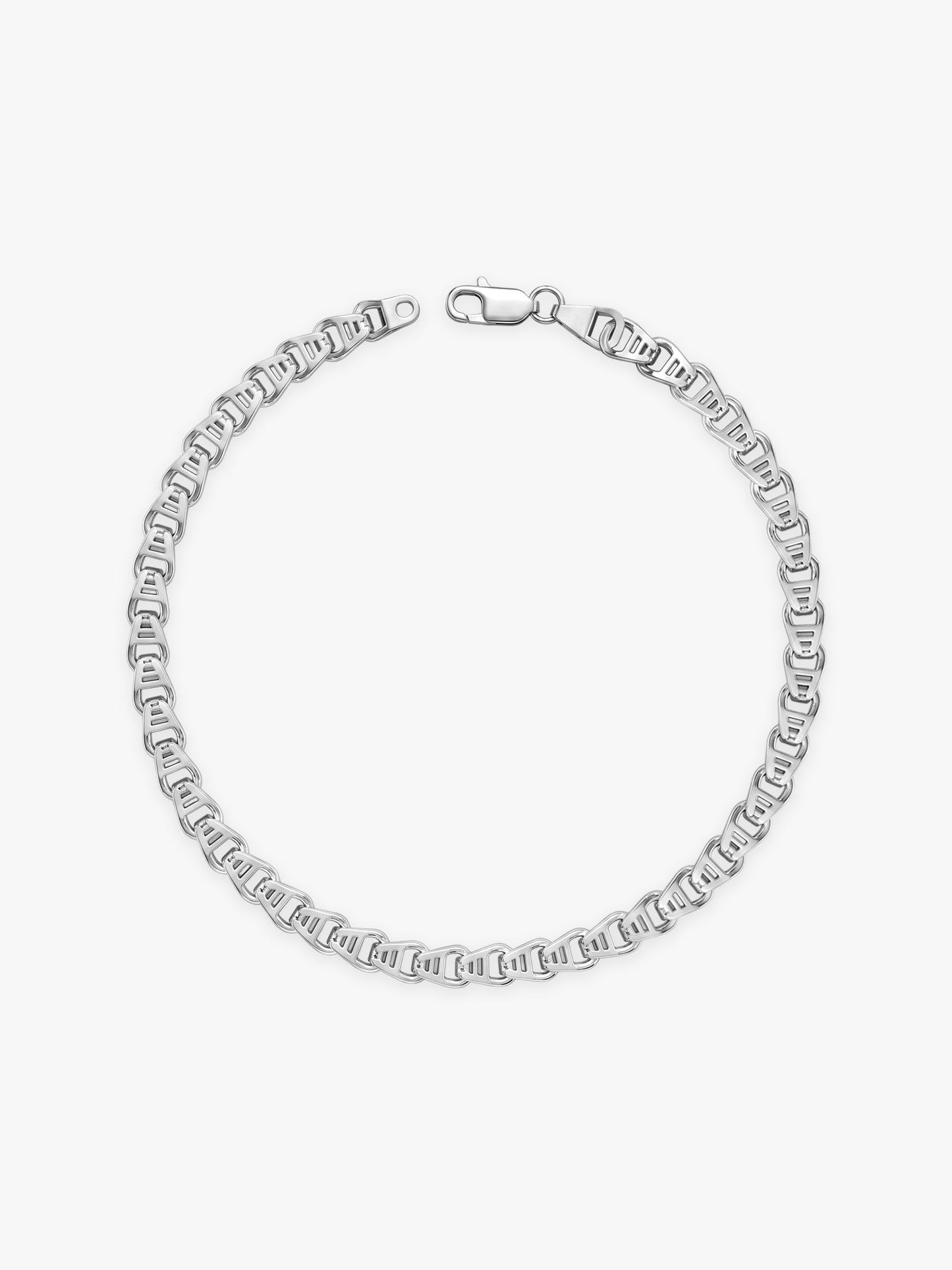 Silver Chroma Chain Bracelet For Him