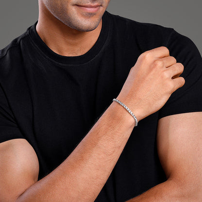 Silver Chroma Chain Bracelet For Him