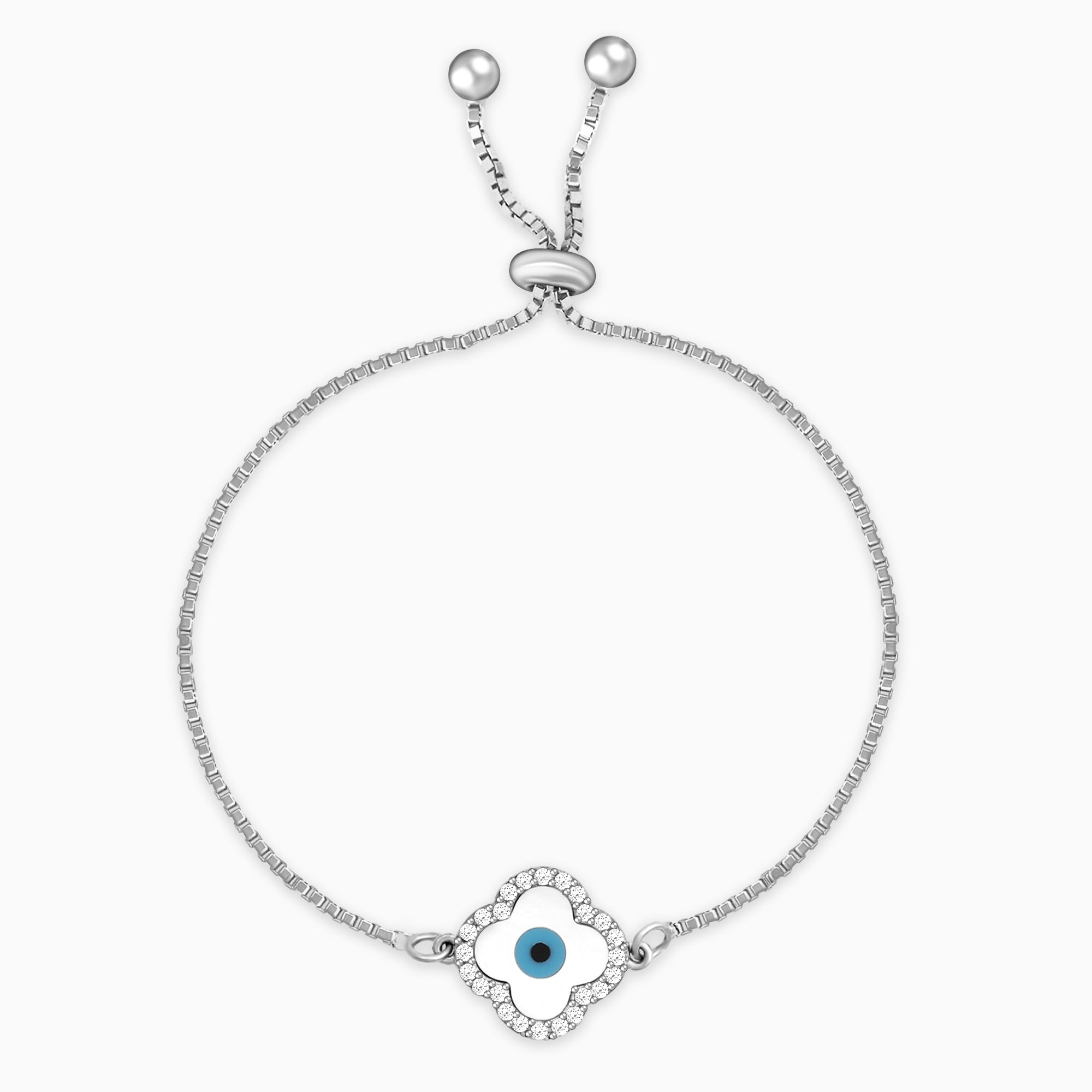Anushka Sharma Silver Evil Eye Clover Bracelet GIVA Sri Lanka