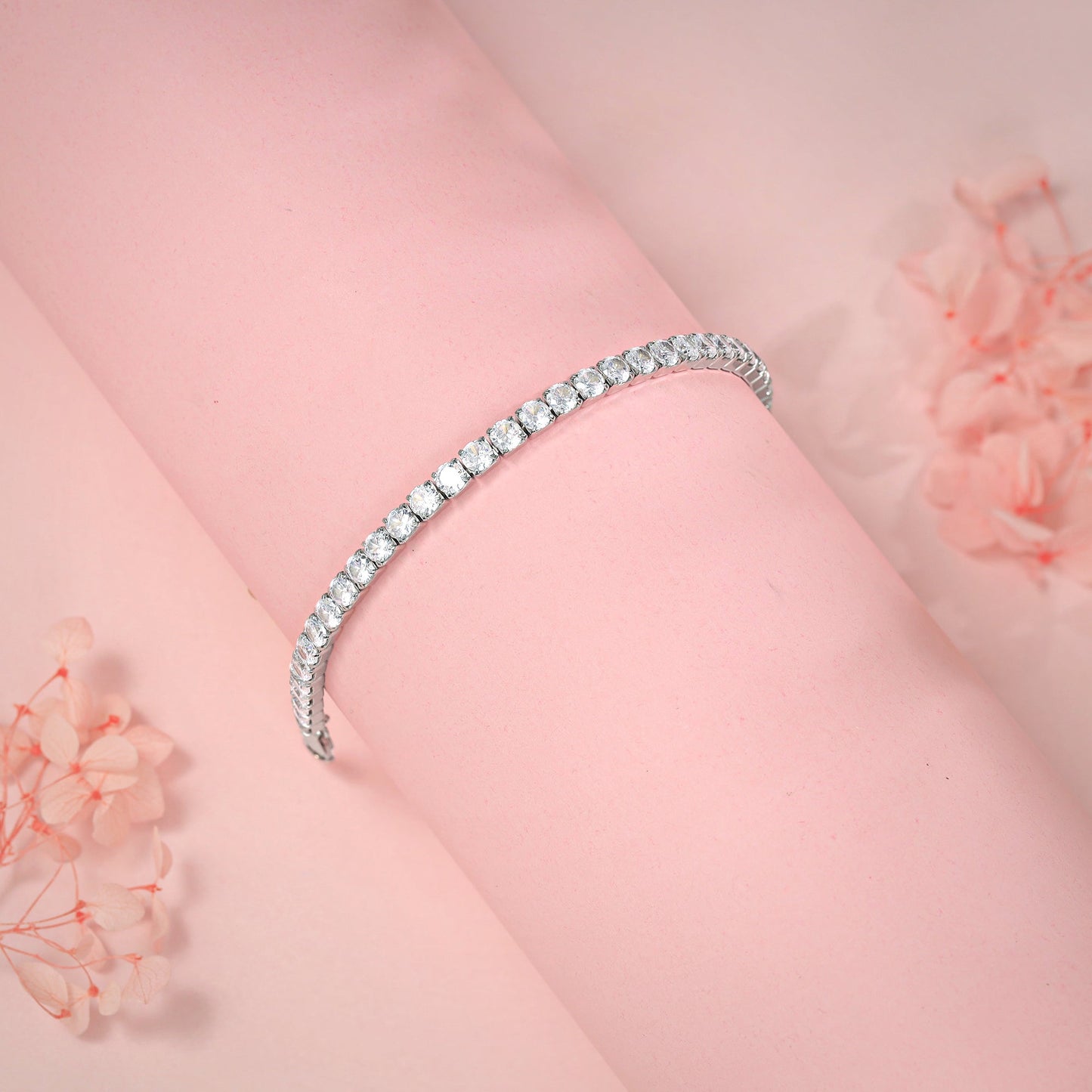 Silver Signature Tennis Bracelet