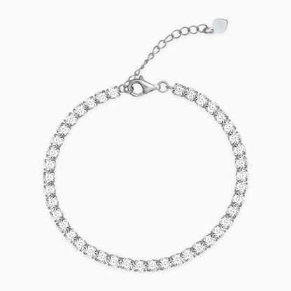 Silver Signature Tennis Bracelet