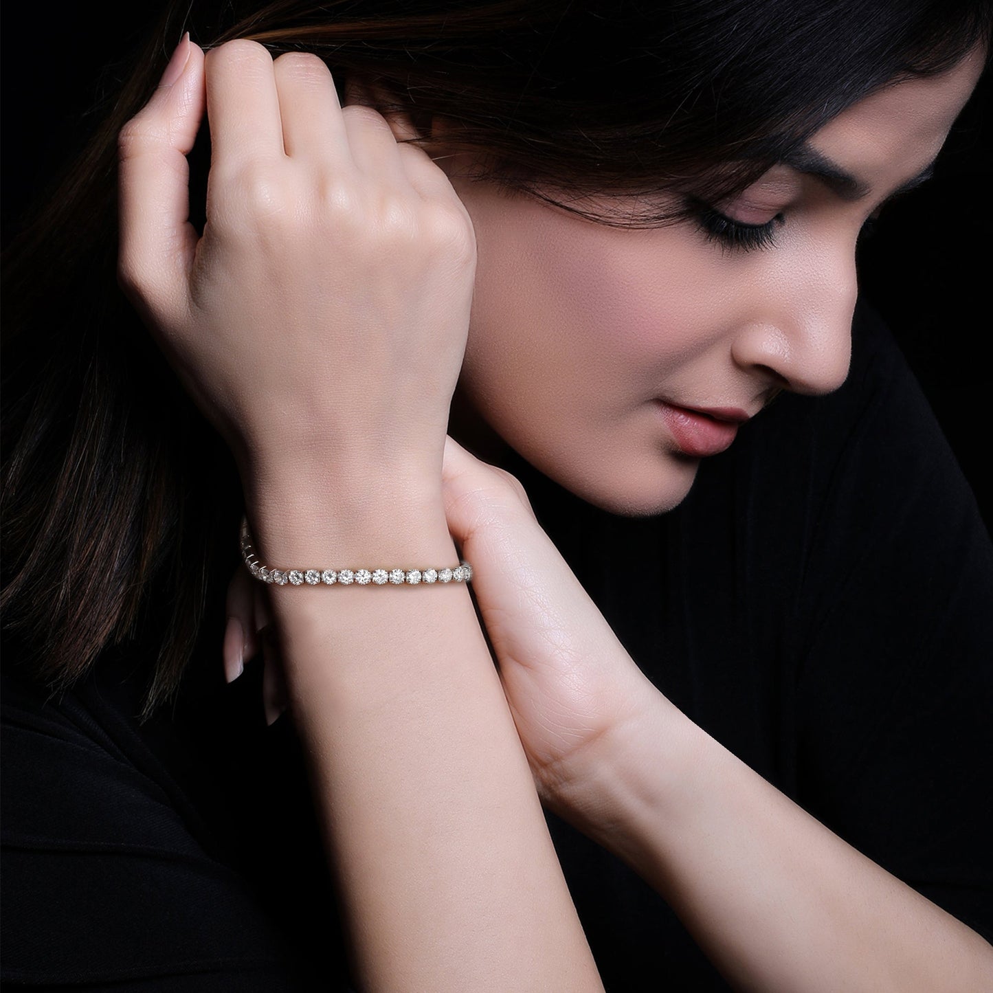 Silver Signature Tennis Bracelet