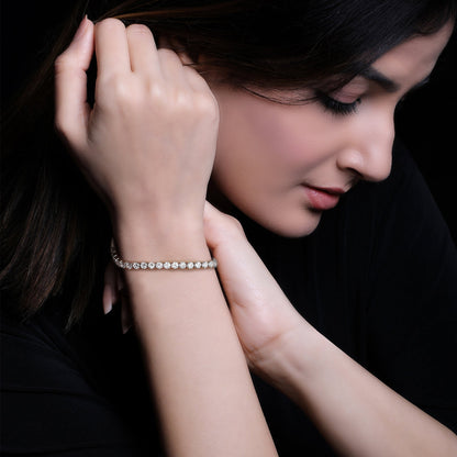 Silver Signature Tennis Bracelet