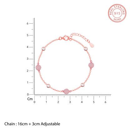 Anushka Sharma Rose Gold Studded Bubble Bracelet