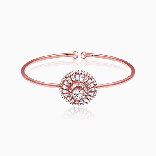 Anushka Sharma Rose Gold Baguette Sunshine Bangle Bracelet