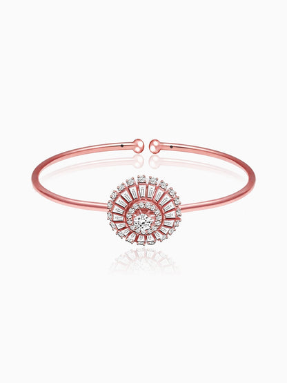 Anushka Sharma Rose Gold Baguette Sunshine Bangle Bracelet