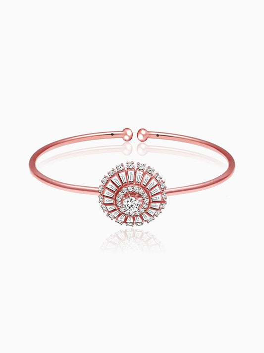 Anushka Sharma Rose Gold Baguette Sunshine Bangle Bracelet