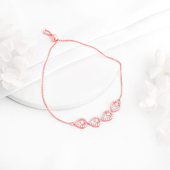 Rose Gold Peary Love Bracelet