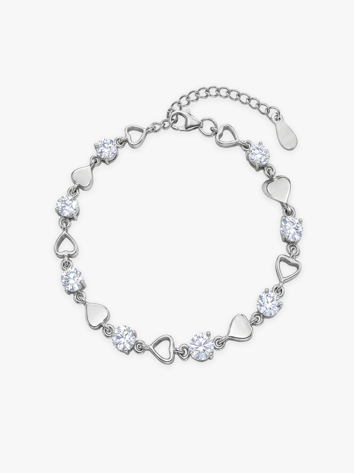 Silver Heartlock Bracelet