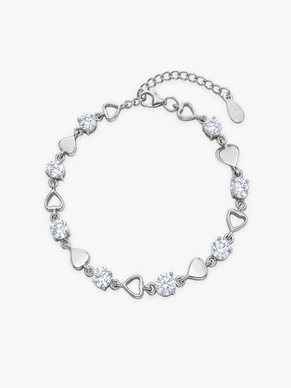 Silver Heartlock Bracelet