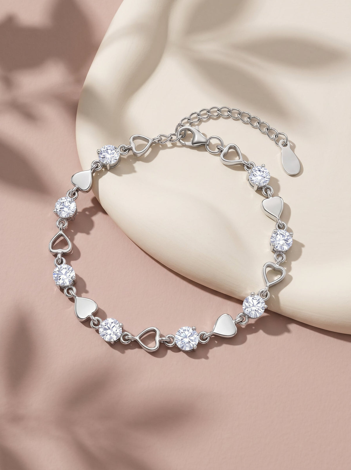 Silver Heartlock Bracelet