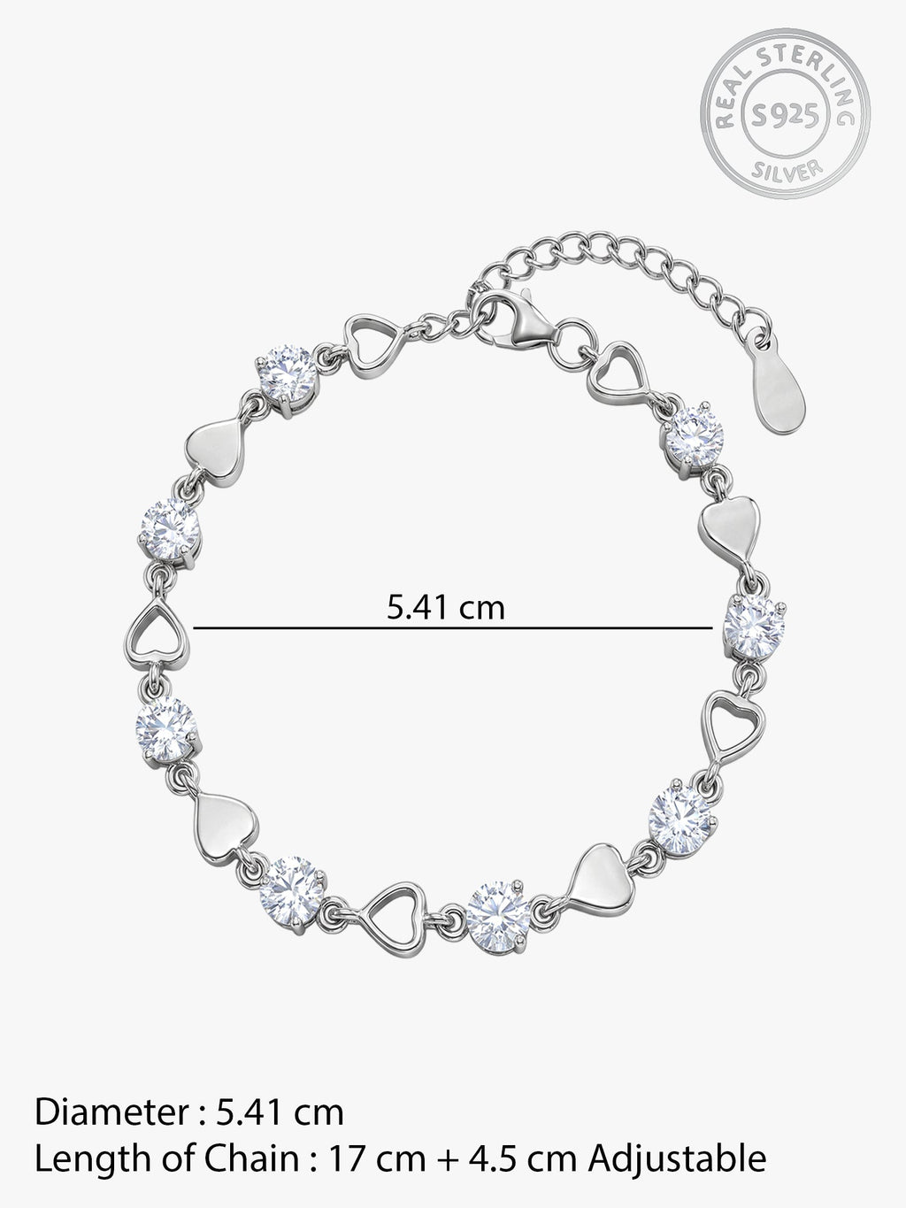 Silver Heartlock Bracelet