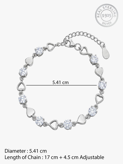 Silver Heartlock Bracelet