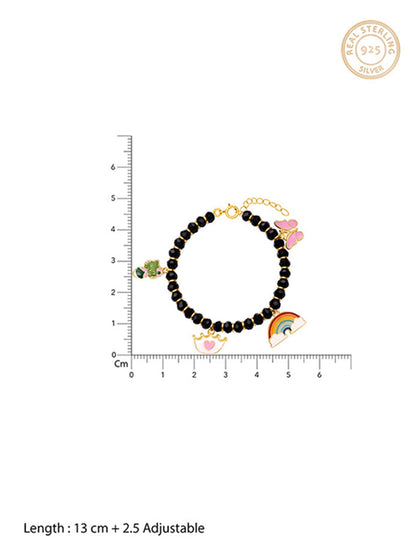 Golden Colourful Charm Infant Bracelet (0-18 months)