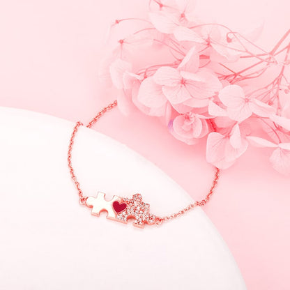 Rose Gold You Complete Me Bracelet