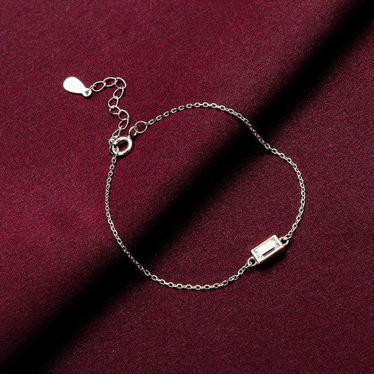 Silver Treasure Box Of Memories Baguette Bracelet