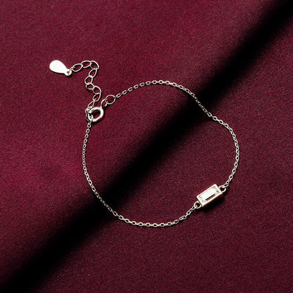 Silver Treasure Box Of Memories Baguette Bracelet