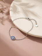 Silver Evil Eye Bracelet