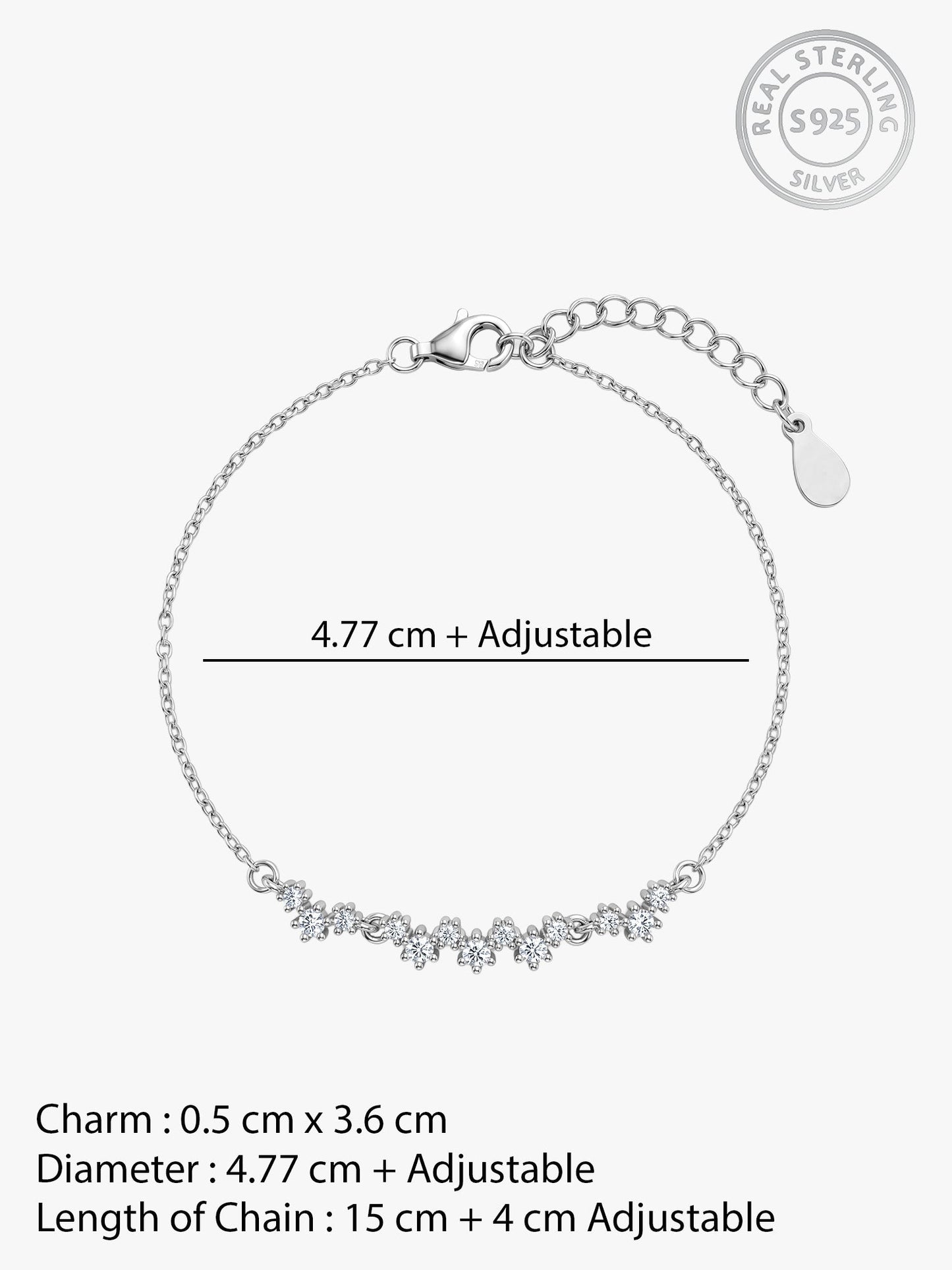 Silver Beautiful Glittering Bracelet