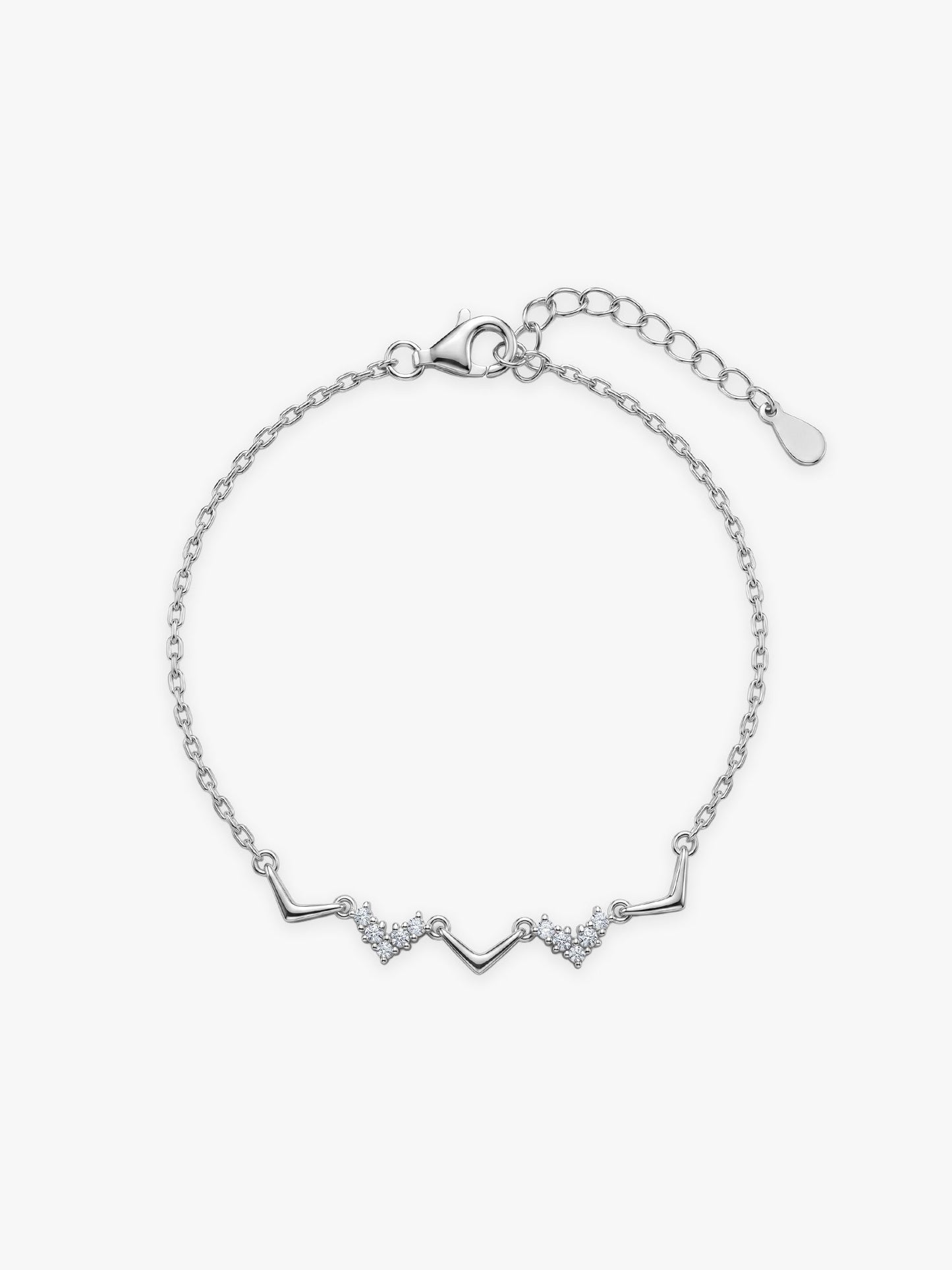 Silver Meandering Bracelet