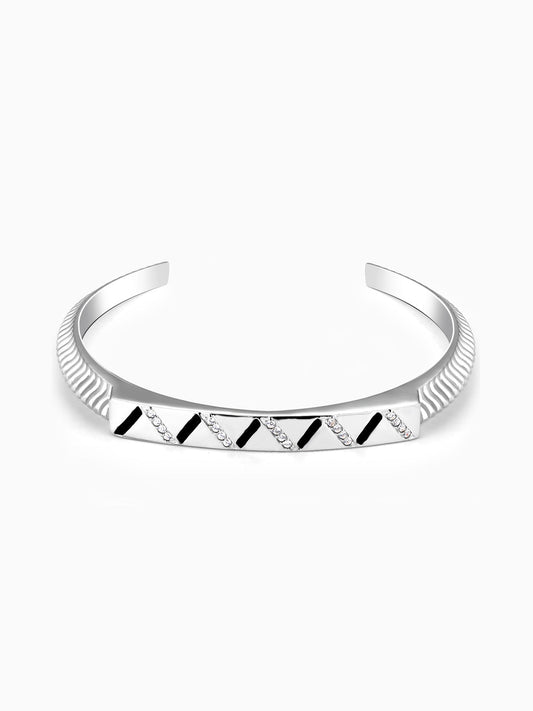 Silver Gleaming Aura Bracelet For Him/Her