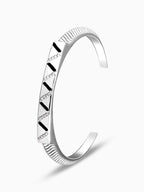 Silver Gleaming Aura Bracelet For Him/Her