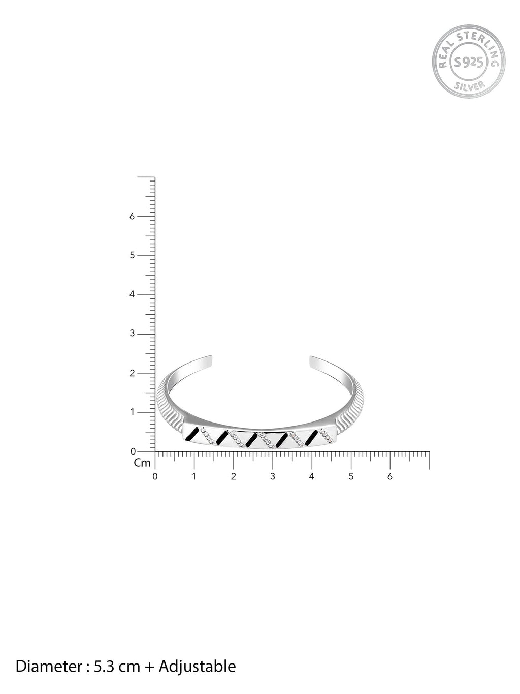Silver Gleaming Aura Bracelet For Him/Her