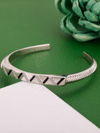 Silver Gleaming Aura Bracelet For Him/Her