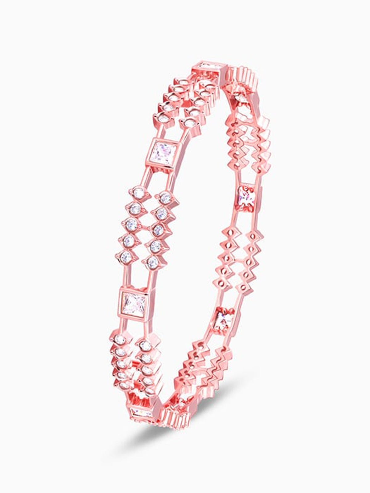 Rose Gold Glittering Sheen Bangle