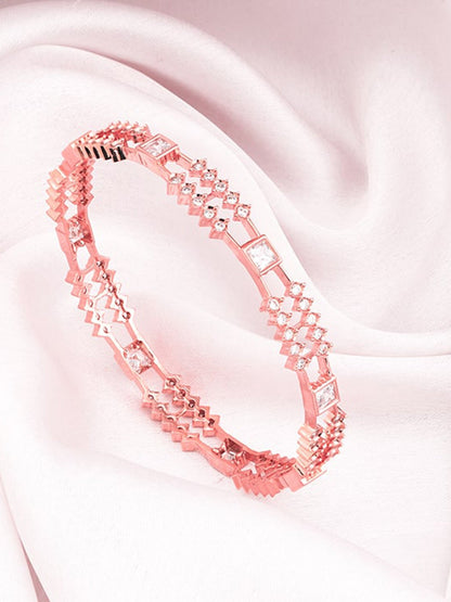 Rose Gold Glittering Sheen Bangle