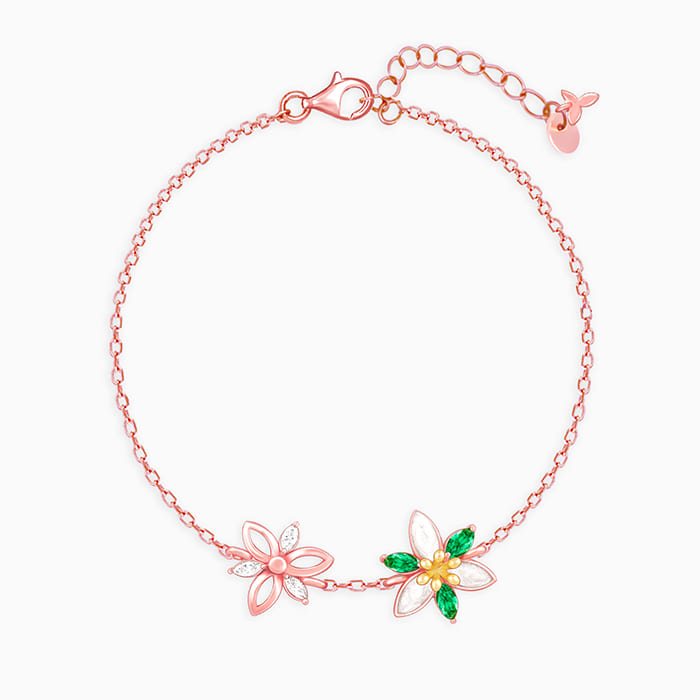 Rose Gold Dual Tone Trillium Bracelet