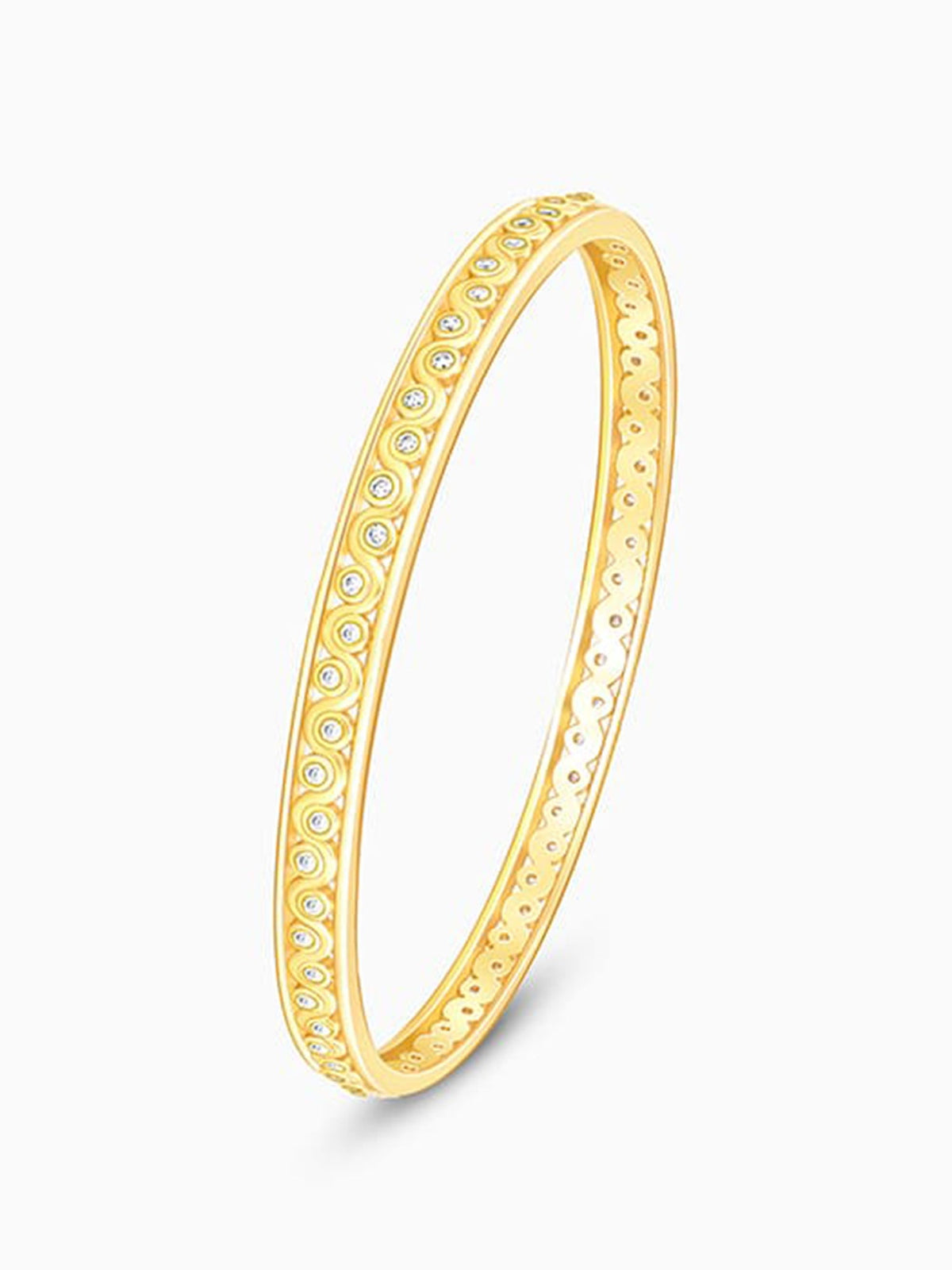 Golden Wavy Bangle