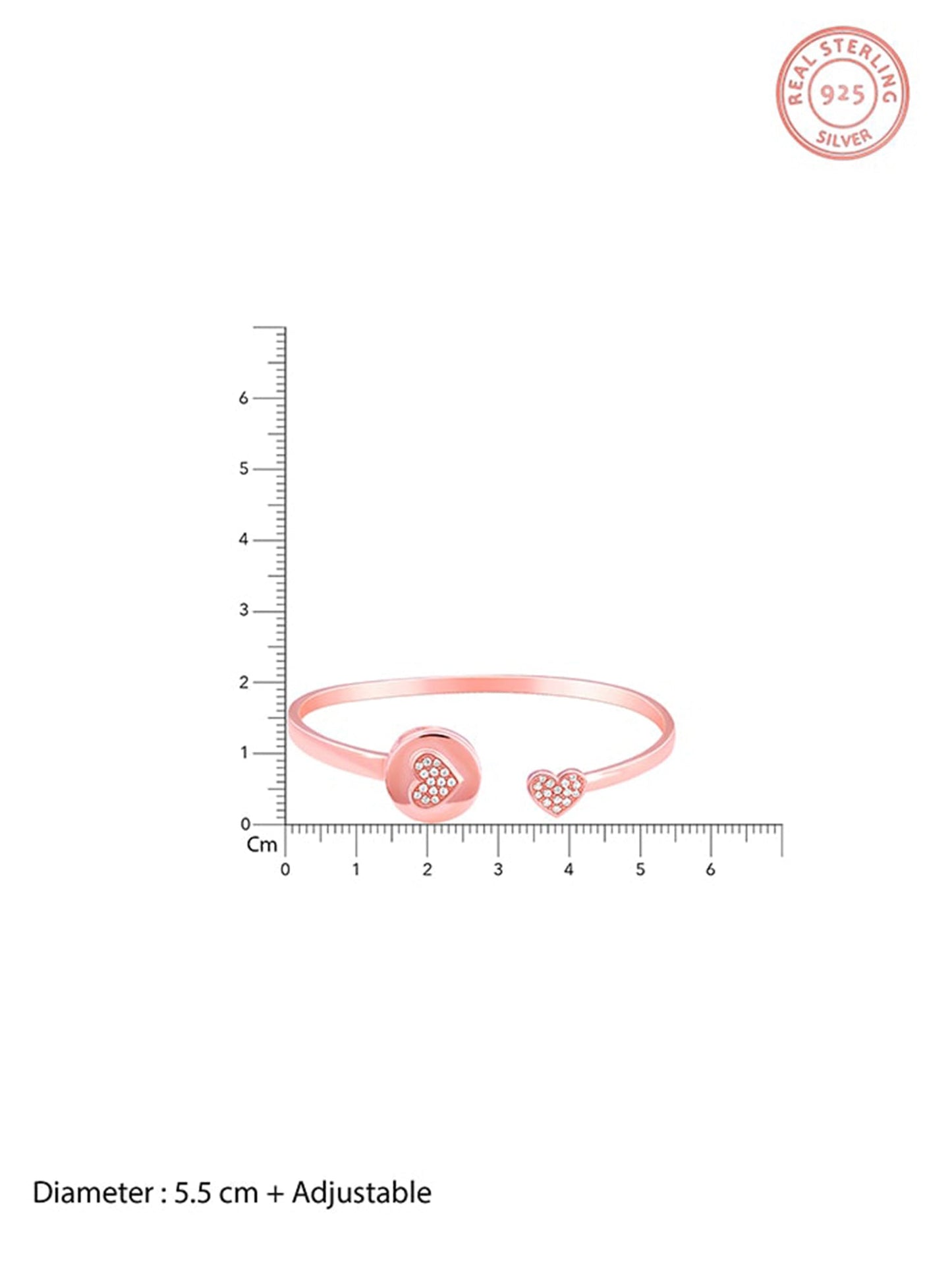 Rose Gold I love You Bracelet