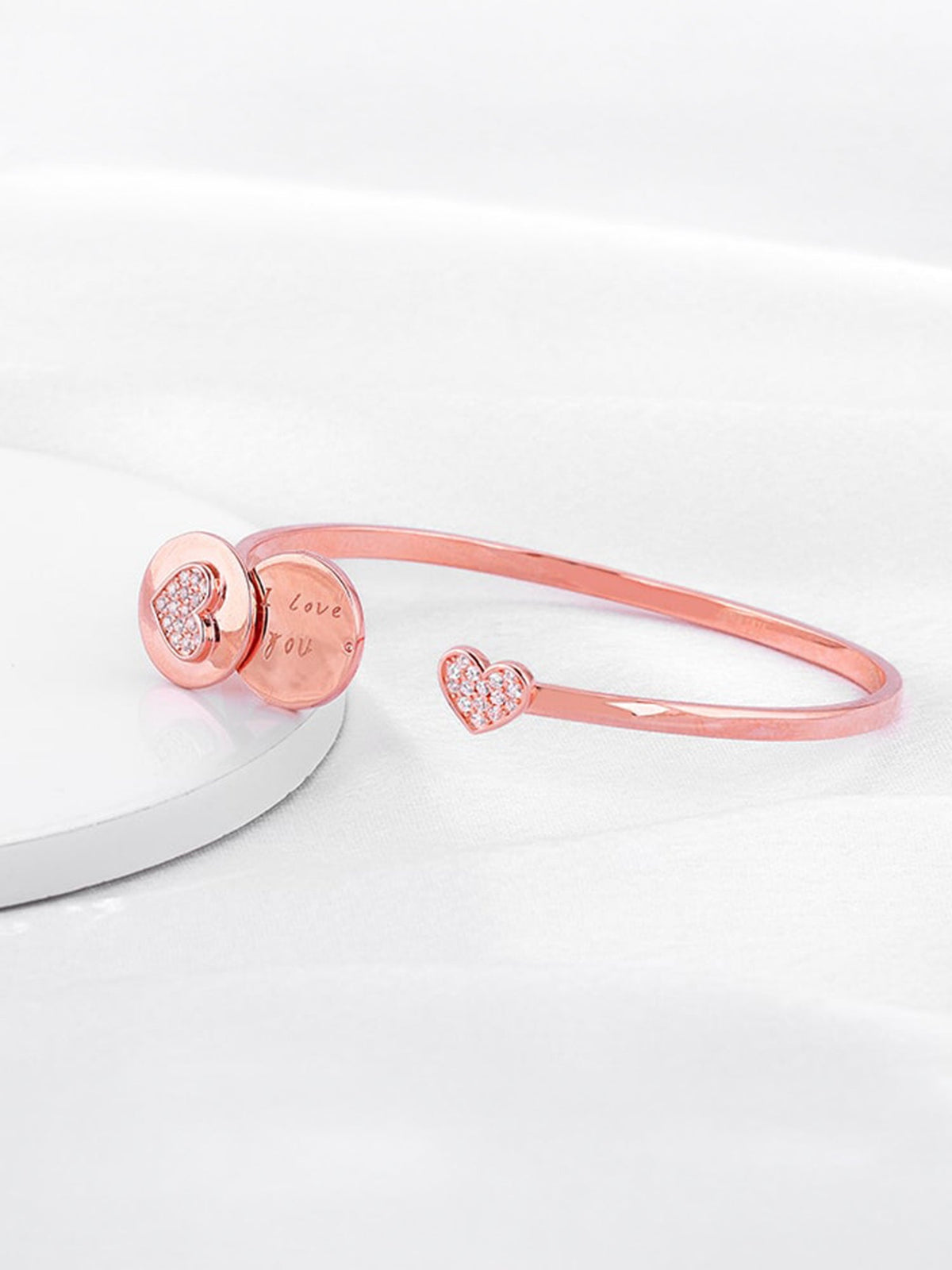 Rose Gold I love You Bracelet