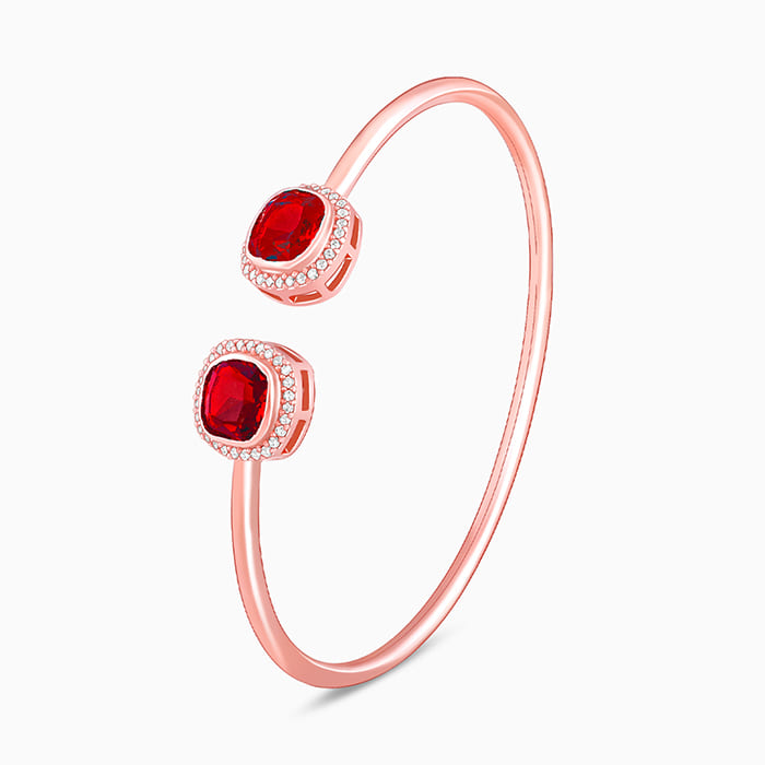 Rose Gold Love Connect Cuff Bracelet