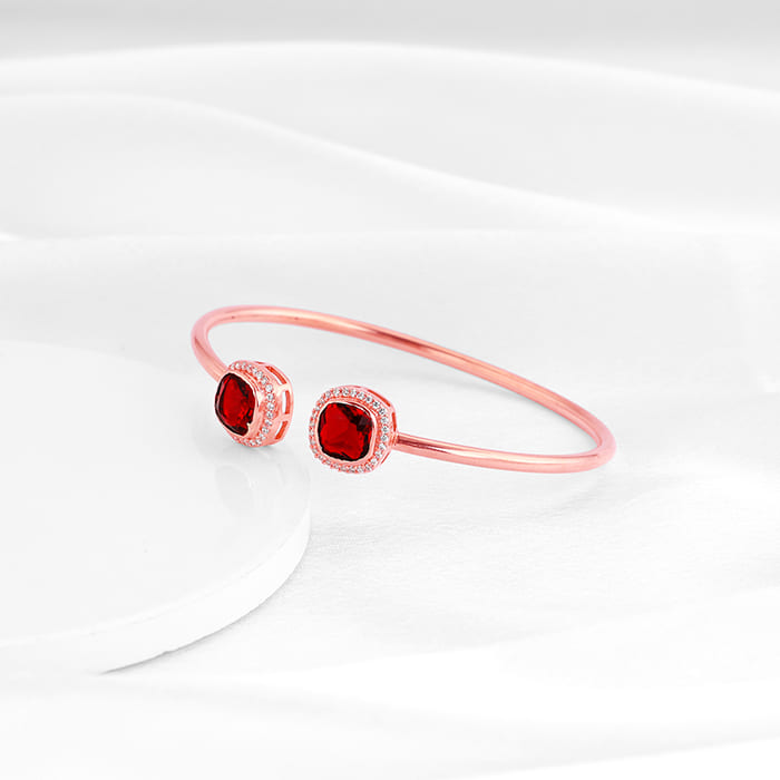 Rose Gold Love Connect Cuff Bracelet