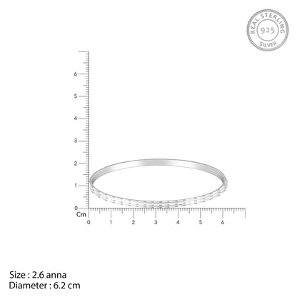 Silver Trails of Art Bangle