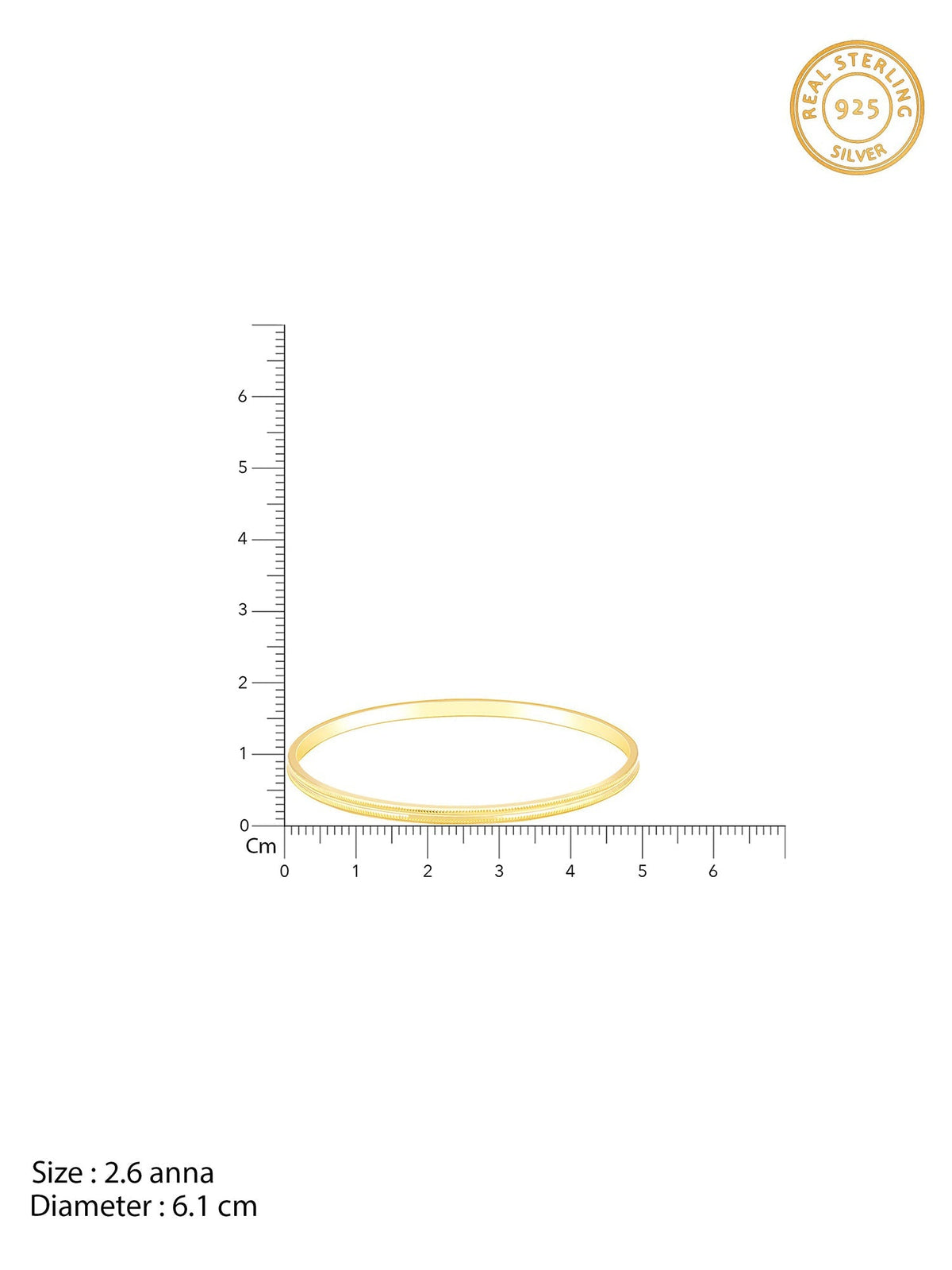 Golden Glimmering Grace Bangle