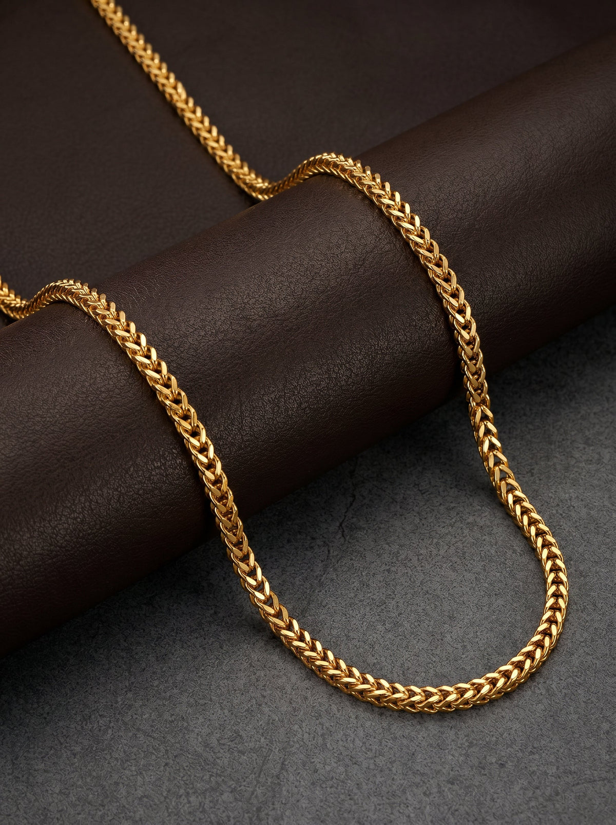 Golden Whispering Weave Chain For Him