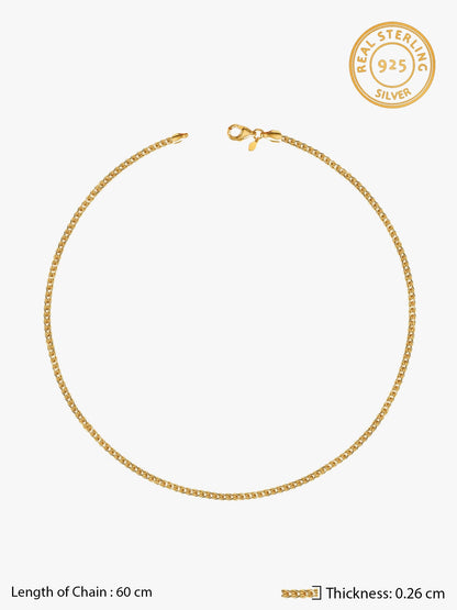 Golden Whispering Weave Chain For Him