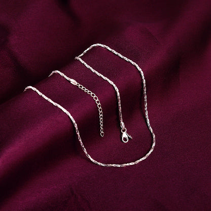 Silver Twisted Treasure Chain for Her