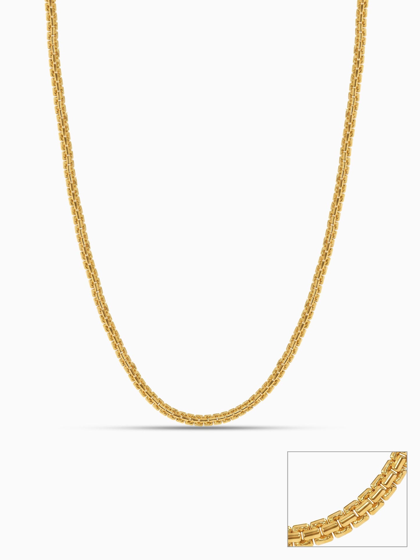Golden Close Wave Chain For Him