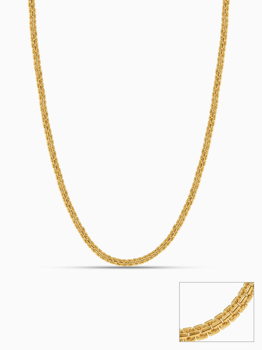 Golden Close Wave Chain For Him