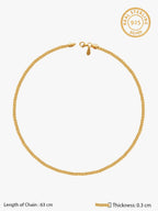 Golden Close Wave Chain For Him