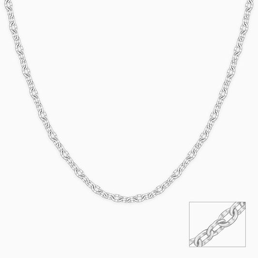 Silver Belcher Chain For Him
