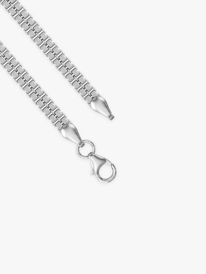 Silver Double Box Chain for Him